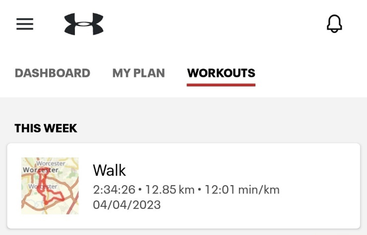 Workouts Screen